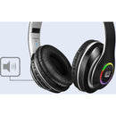 Close-up view of the Adesso Xtream P500 Bluetooth Headset, highlighting the cushioned ear pads and sound control features for ultimate comfort and audio experience.