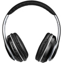 Adesso Xtream P500 Bluetooth Headset viewed from the front, displaying its ergonomic structure and stylish design tailored for long listening sessions.