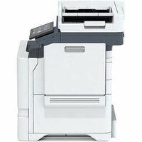 Side view of the Xerox VersaLink C625 Color Multifunction Printer, highlighting its user-friendly interface and space-saving features for busy workplaces.