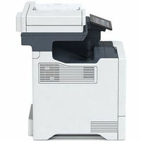 Profile view of the Xerox VersaLink C625 Color Multifunction Printer, emphasizing its innovative design suitable for high-quality printing, scanning, copying, and faxing.