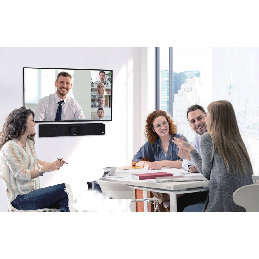AVer VB342 Pro Video Bar | 4K PTZ Camera with 3X Optical Zoom & AI Gesture Control | 60FPS USB