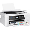 Epson WorkForce ST-C2100 WiFi Supertank Color Printer showcasing vibrant color prints, designed for efficiency and productivity in small teams.