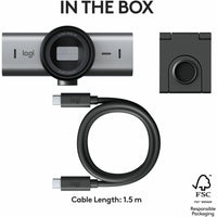 Logitech Brio 705 Biz 4K Webcam - Superior 4K Video, AI Enhancement, Privacy Shutter