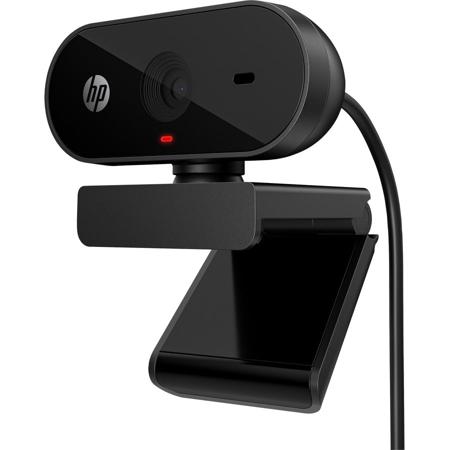 HP 320 FHD 1080p Webcam with Auto Light Correction, 66° Wide Angle, Works with Chromebook Default Title
