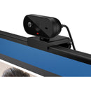 HP 320 FHD 1080p Webcam with Auto Light Correction, 66° Wide Angle, Works with Chromebook