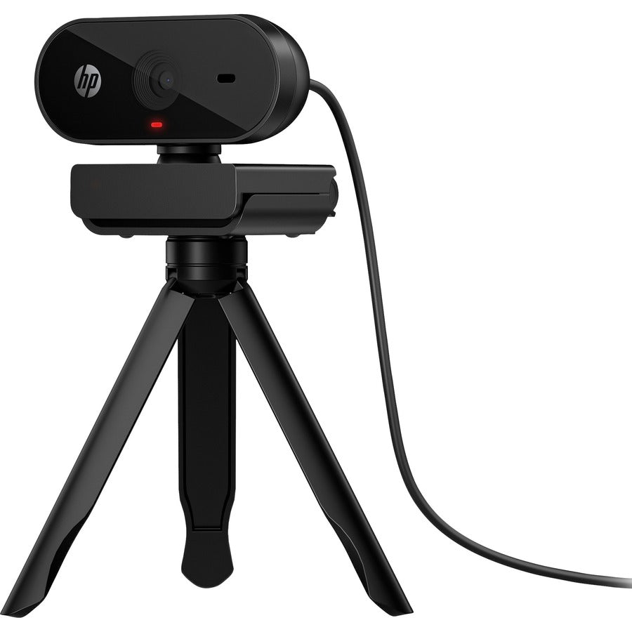 HP 320 FHD 1080p Webcam with Auto Light Correction, 66° Wide Angle, Works with Chromebook