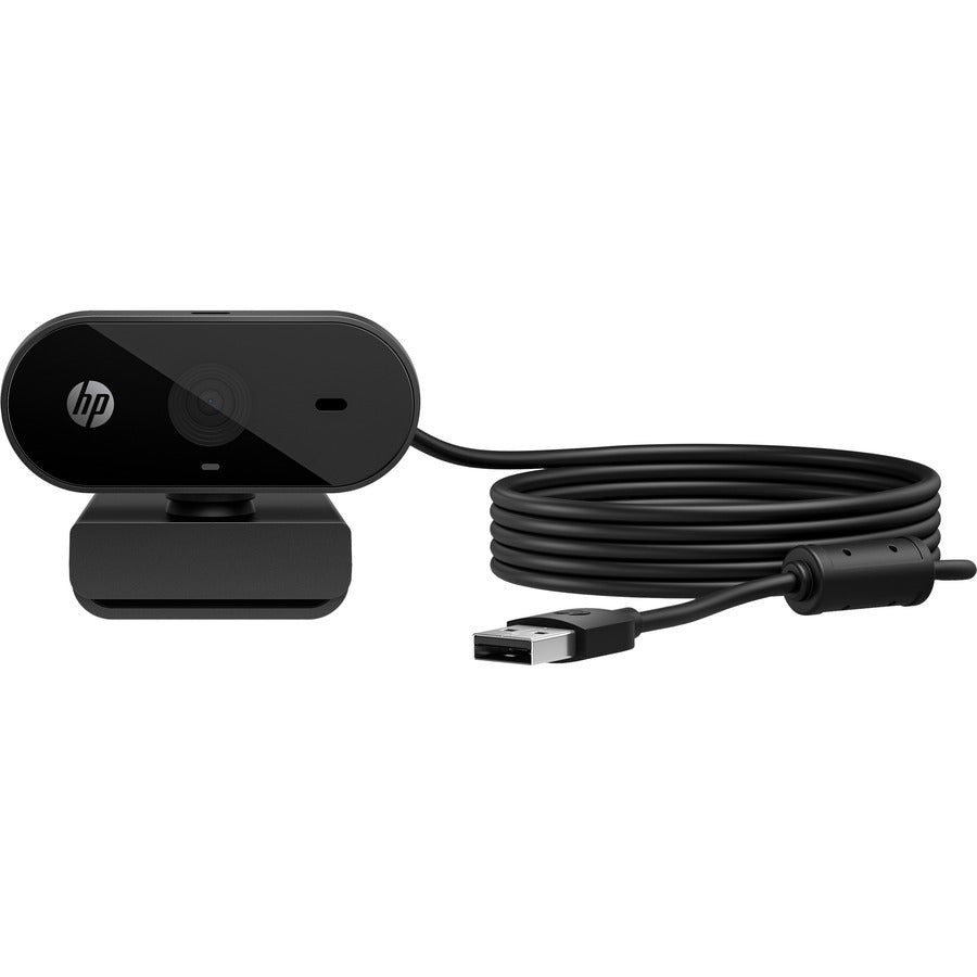 HP 320 FHD 1080p Webcam with Auto Light Correction, 66° Wide Angle, Works with Chromebook