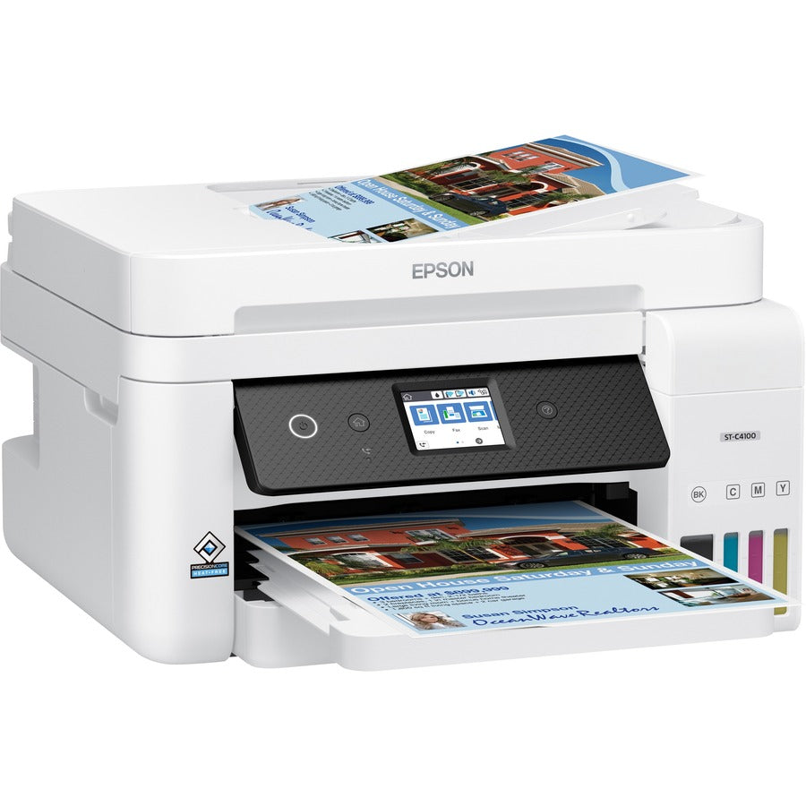 Epson WorkForce ST-C4100 Supertank All-In-One Printer – High-Capacity, Fast Printing, Wireless Connectivity