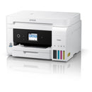 Epson WorkForce ST-C4100 Supertank All-In-One Printer highlighted in a clean, modern setting, emphasizing its sleek design and multifunctional use.