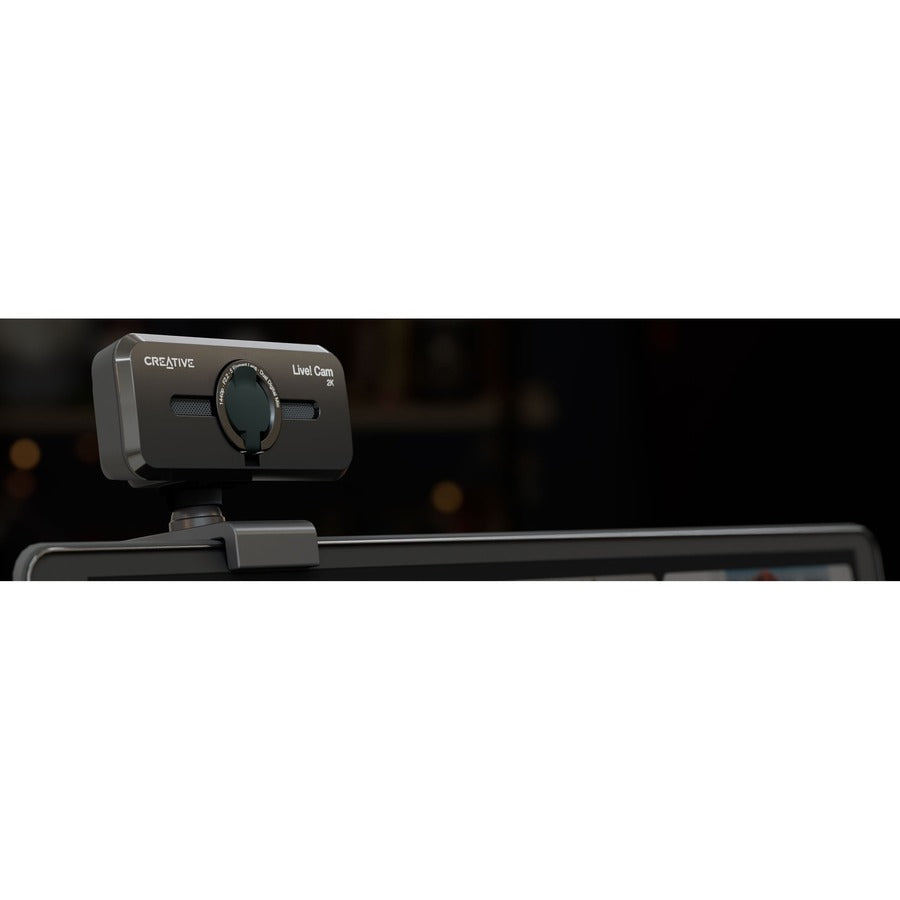 Creative Live Cam Sync V3 2K QHD Webcam with 4X Digital Zoom & Dual Omni-Directional Mics