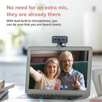 Creative Live Cam Sync V3 2K QHD Webcam with 4X Digital Zoom & Dual Omni-Directional Mics