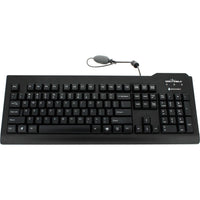 Seal Shield Silver Keyboard IP68 - 100% Waterproof, Antimicrobial, Dishwasher Safe, Black USB Default Title