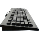 Seal Shield Silver Keyboard IP68 - 100% Waterproof, Antimicrobial, Dishwasher Safe, Black USB