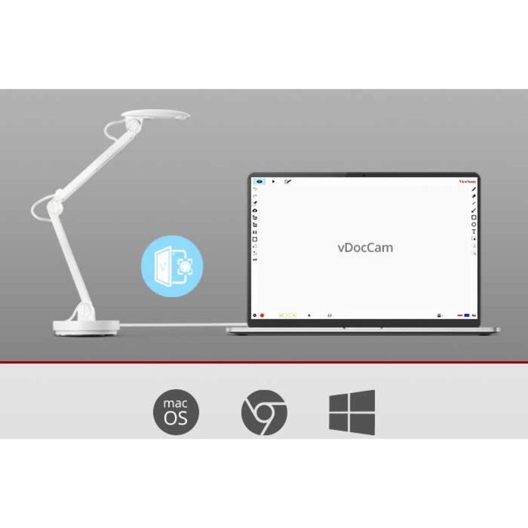 ViewSonic VB-VIS-002 USB Document Camera, 1080P Resolution, 8MP Sensor for Hybrid Learning