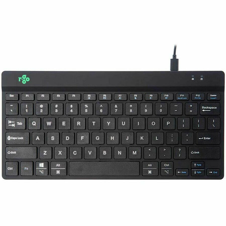 R-Go Ergonomic Compact Keyboard with Break Indicator and Light Keystroke for Comfortable Typing