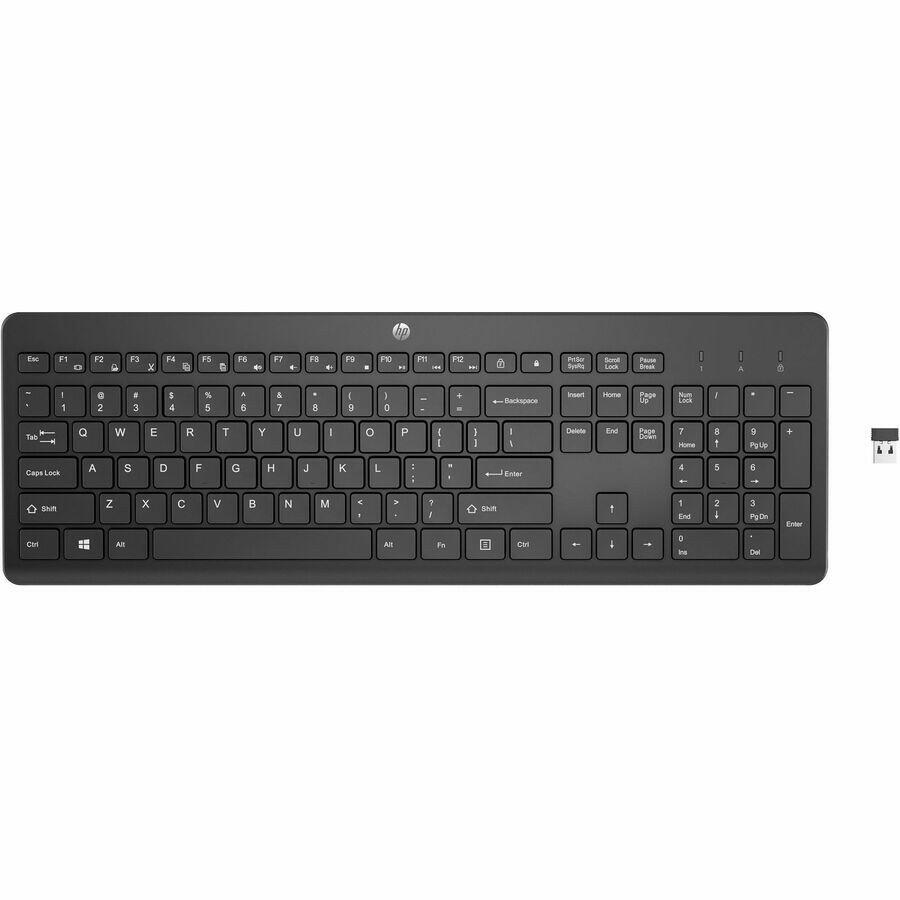HP 230 Wireless Keyboard, 2.4GHz, Sleek Chiclet Design, Quiet Typing, 16-Month Battery Life