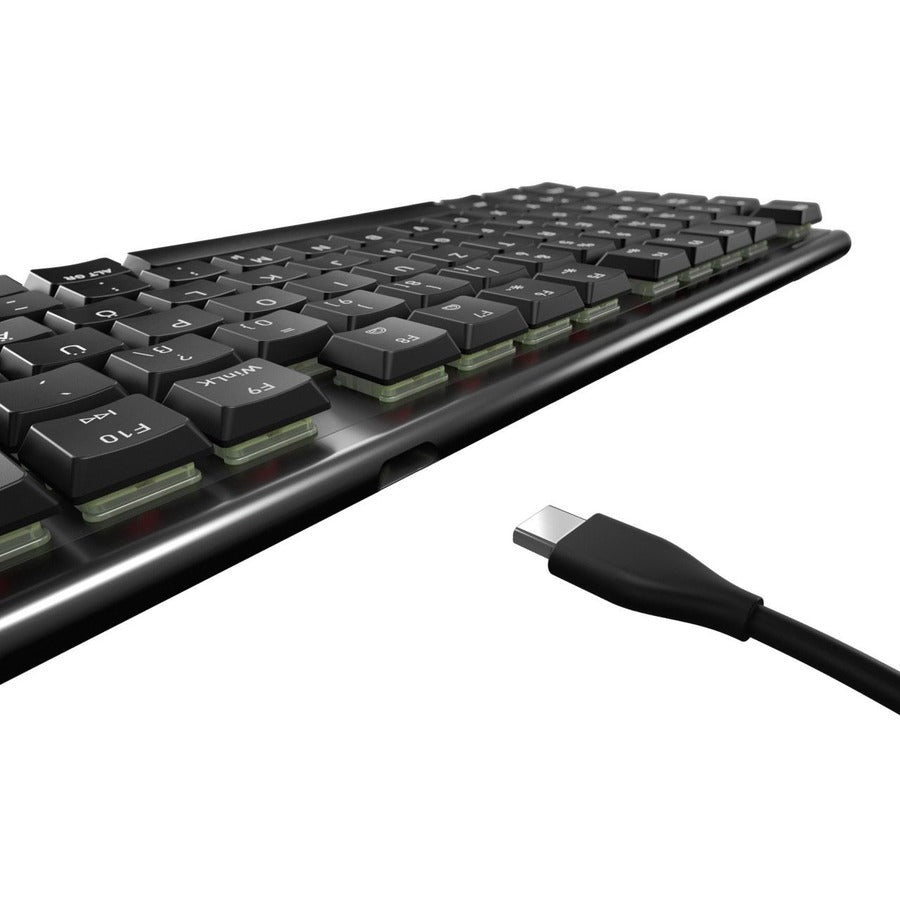 CHERRY MX 10.0N Low Profile Mechanical Keyboard with RGB Lighting - 22mm Slim Design, Durable Metal Housing