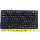 DSI IP68 Waterproof USB Keyboard - Rugged Industrial Use, 104 Keys with Touchpad, Black