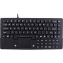 DSI IP68 Waterproof USB Keyboard - Rugged Industrial Use, 104 Keys with Touchpad, Black