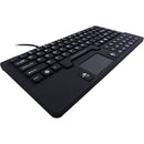 DSI IP68 Waterproof USB Keyboard - Rugged Industrial Use, 104 Keys with Touchpad, Black