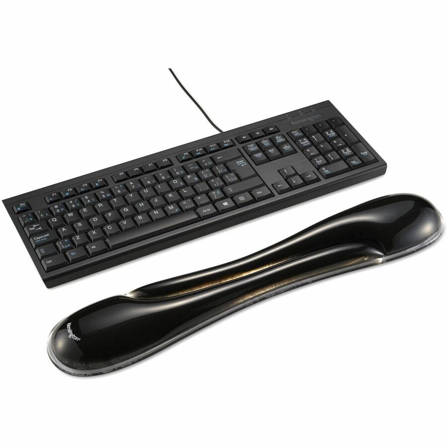 Kensington Duo Gel Wave Keyboard Wrist Rest - Ergonomic Gel Support with Ventilation Channel