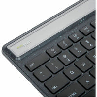 Targus EcoSmart Solar Bluetooth Keyboard - 85% Recycled Material, Antimicrobial, Multi-Device Connectivity