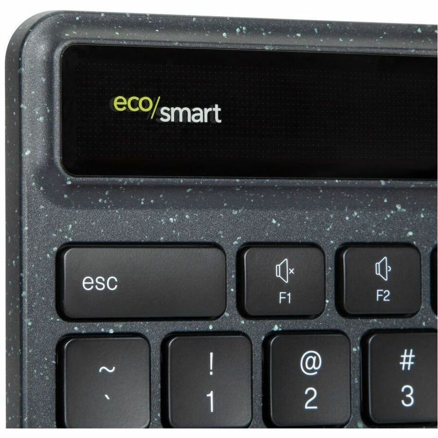 Targus EcoSmart Solar Bluetooth Keyboard - 85% Recycled Material, Antimicrobial, Multi-Device Connectivity