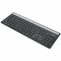 Targus EcoSmart Solar Bluetooth Keyboard - 85% Recycled Material, Antimicrobial, Multi-Device Connectivity