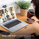 ViewSonic VB-CAM-002 Full HD 1080p USB Camera with Built-in Microphone and Privacy Cover