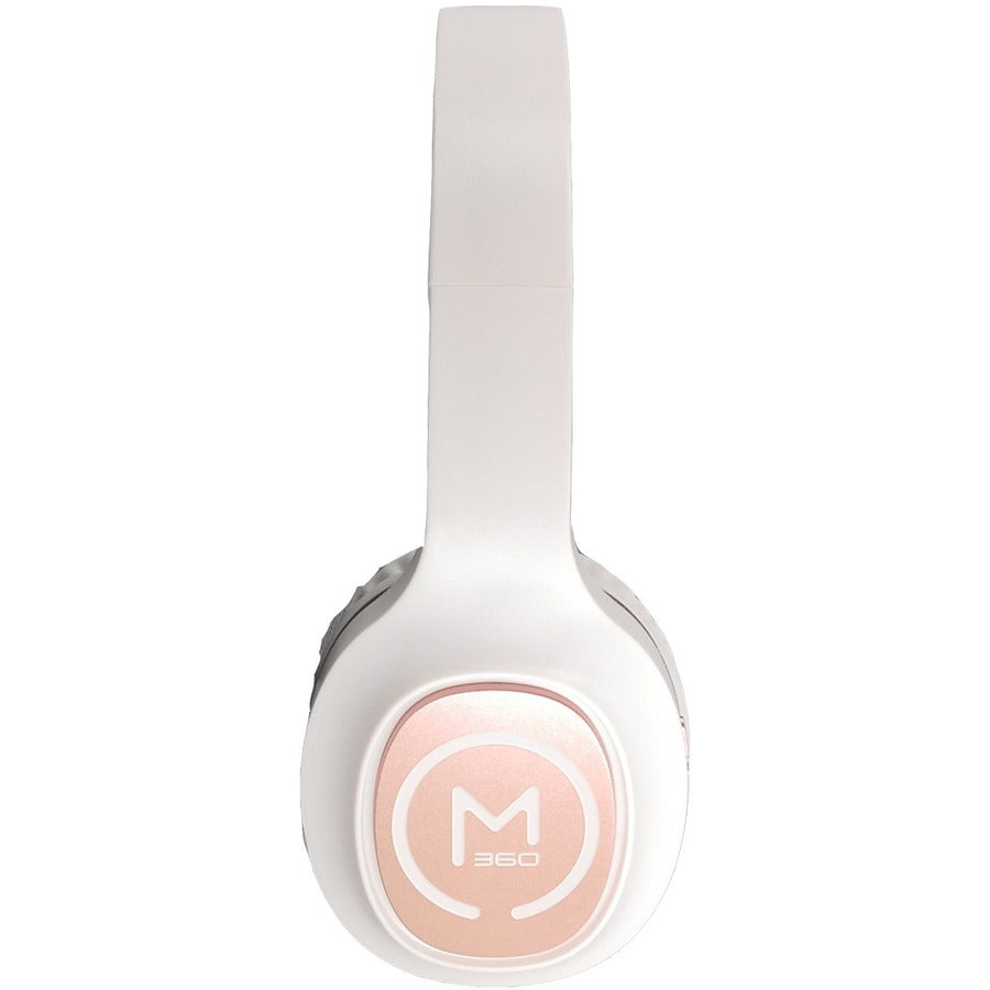 Close-up view of the Morpheus 360 TREMORS Wireless On-Ear Headphones, featuring soft padding and stylish design ideal for on-the-go audio experiences.