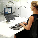 Fellowes Gel Wrist Rest, Graphite - Ergonomic Support with Non-Skid Backing for Maximum Comfort
