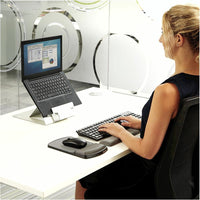 Fellowes Gel Wrist Rest, Graphite - Ergonomic Support with Non-Skid Backing for Maximum Comfort