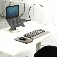 Fellowes Gel Wrist Rest, Graphite - Ergonomic Support with Non-Skid Backing for Maximum Comfort