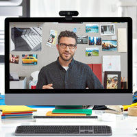 Logitech Brio 4K HDR Webcam - 90 FPS, Right Light 3, Dual Omnidirectional Mics, Pro-Level Video Calls
