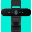 Logitech Brio 4K HDR Webcam - 90 FPS, Right Light 3, Dual Omnidirectional Mics, Pro-Level Video Calls