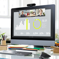 Logitech Brio 4K HDR Webcam - 90 FPS, Right Light 3, Dual Omnidirectional Mics, Pro-Level Video Calls
