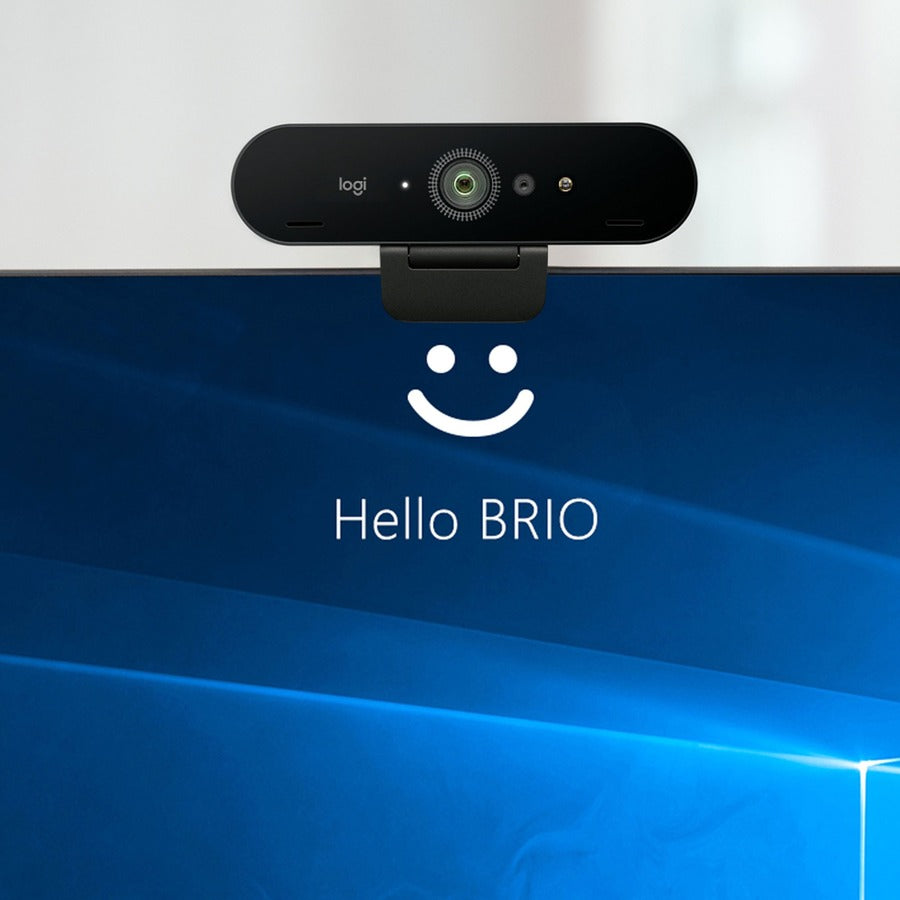Logitech Brio 4K HDR Webcam - 90 FPS, Right Light 3, Dual Omnidirectional Mics, Pro-Level Video Calls
