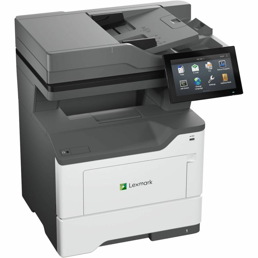 Lexmark MX632adwe Monochrome Multifunction Printer, 50 PPM, Duplex, Secure Design, High Productivity