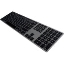 Matias Wireless Aluminum Keyboard - Space Gray Slim Design with Numeric Keypad & 1-Year Battery Life Default Title