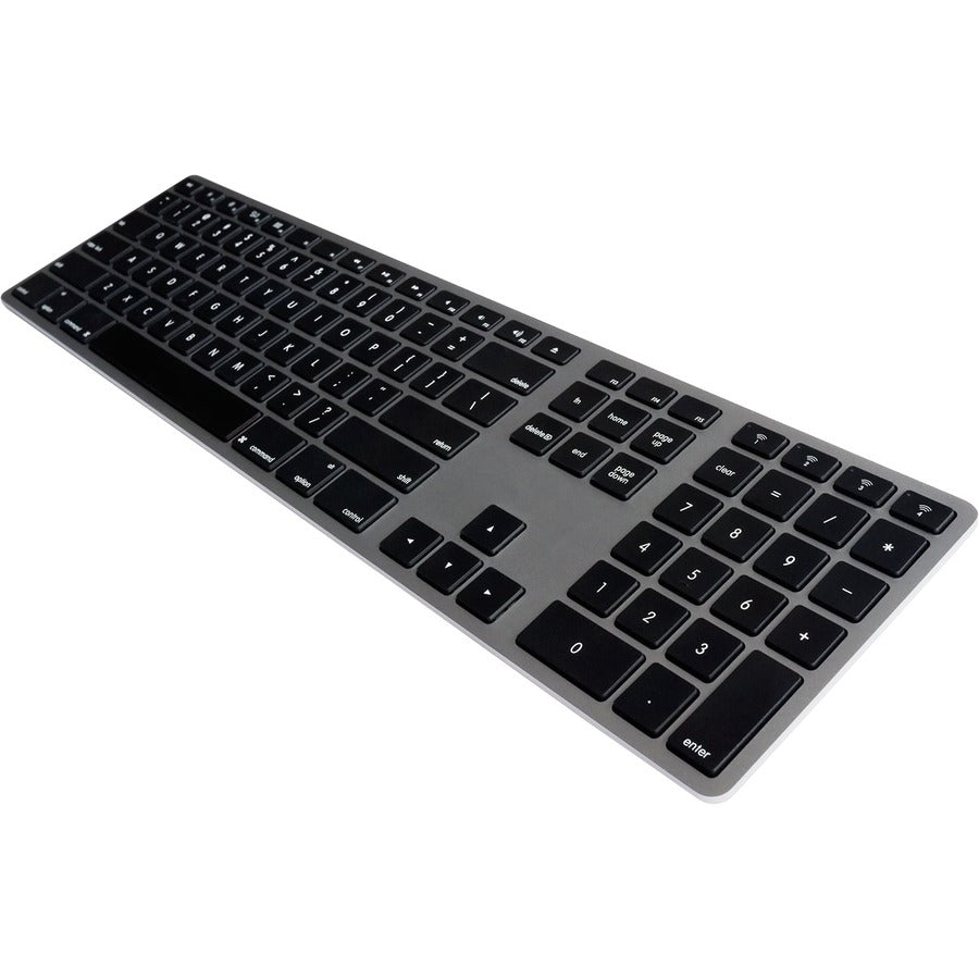 Matias Wireless Aluminum Keyboard - Space Gray Slim Design with Numeric Keypad & 1-Year Battery Life Default Title