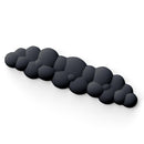 CloudWrist Black Memory Foam Wrist Rest by Kokovolta - A stylish and comfortable wrist rest featuring a unique cloud-like shape for optimal support.