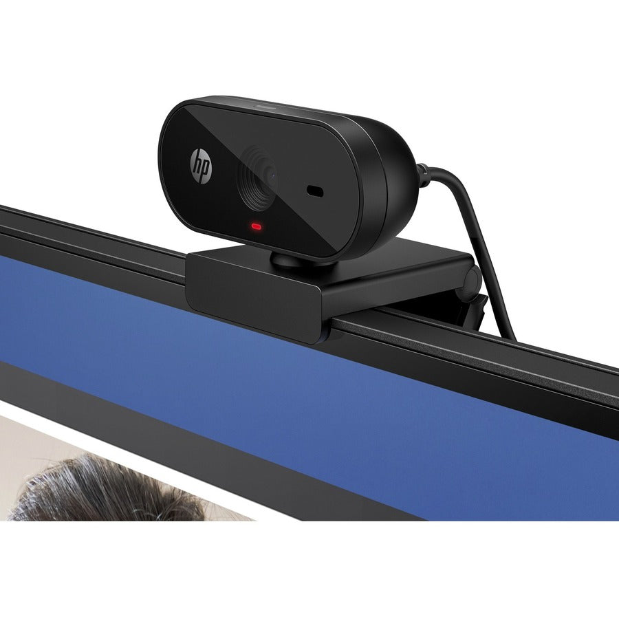 HP 325 FHD 1080p Webcam with Privacy Lens Cover, USB A, Auto Image Correction & Wide-Angle