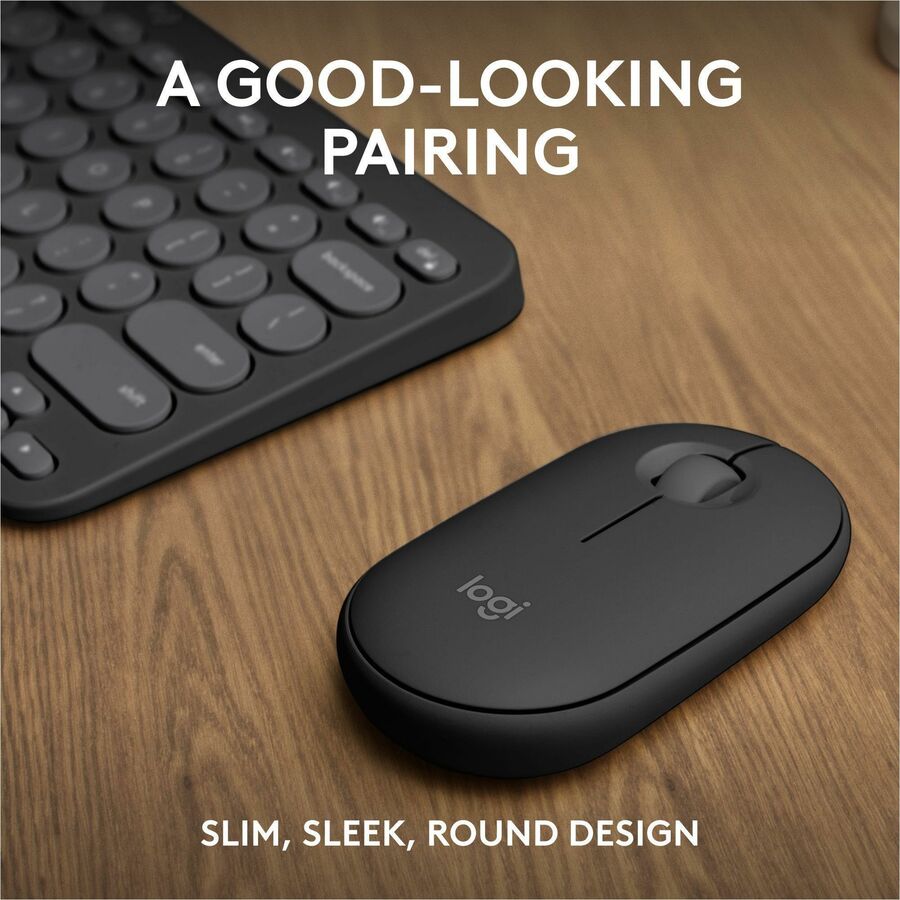Logitech Pebble 2 Combo - Wireless Keyboard & Mouse, Logi Bolt, Quiet & Eco-Friendly Design