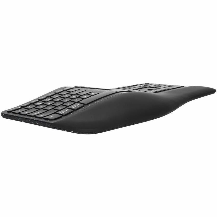 Targus EcoSmart Ergonomic Keyboard - Full-Size, 85% Recycled Materials, Bluetooth, Multi-Device Connectivity