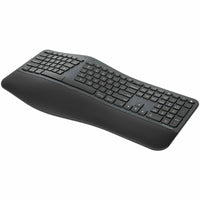 Targus EcoSmart Ergonomic Keyboard - Full-Size, 85% Recycled Materials, Bluetooth, Multi-Device Connectivity