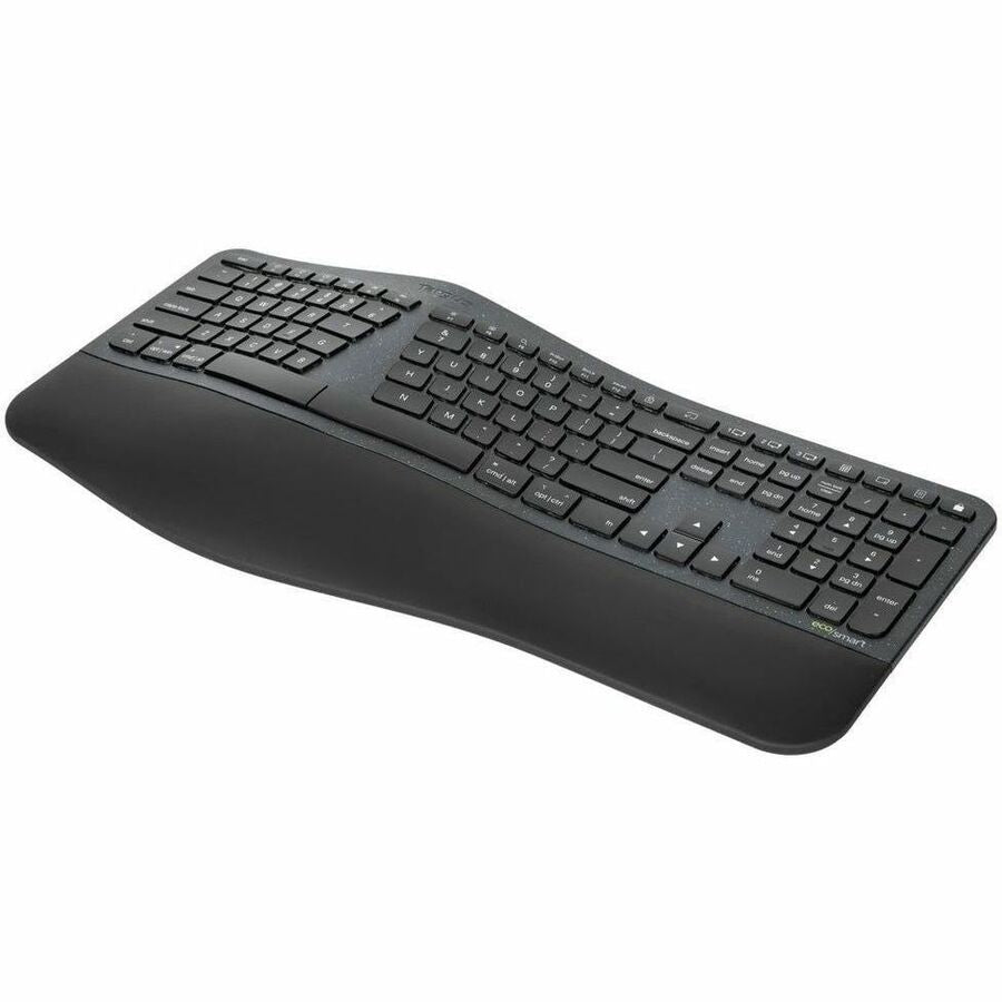 Targus EcoSmart Ergonomic Keyboard - Full-Size, 85% Recycled Materials, Bluetooth, Multi-Device Connectivity