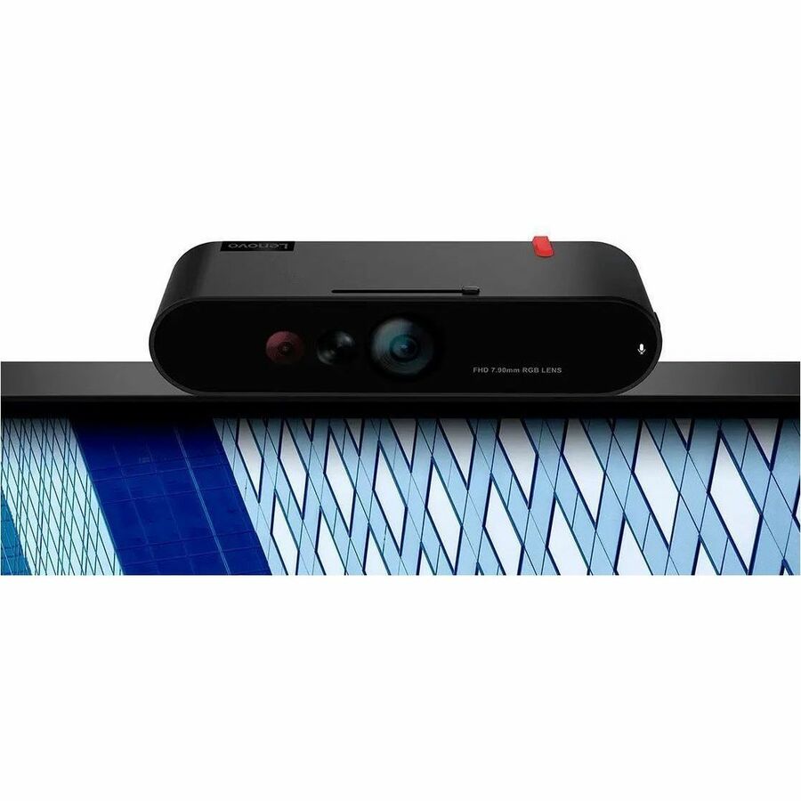 Lenovo ThinkVision MC60 1080P USB Webcam - Seamless Integration, Autofocus, Dual Mics & Privacy Features