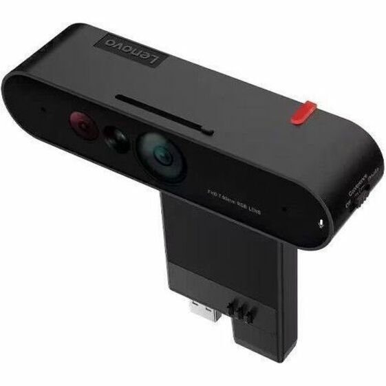 Lenovo ThinkVision MC60 1080P USB Webcam - Seamless Integration, Autofocus, Dual Mics & Privacy Features