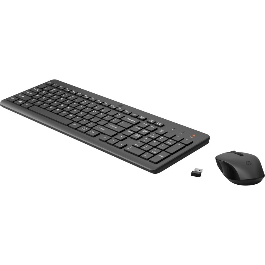HP 150 Wired Mouse and Keyboard Set - Plug and Play, Ergonomic Design, Quiet Operation