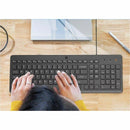 HP 150 Wired Mouse and Keyboard Set - Plug and Play, Ergonomic Design, Quiet Operation